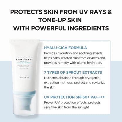 SKIN1004 Madagascar Centella Hyalu-cica Water-Fit Sun Serum - Bloqueador coreano con centella y ácido hialurónico