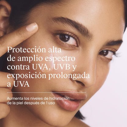 Neutrogena Hydro Boost Fluido Hidratante SPF 50 (1 x 50 ml), crema solar 50 de uso diario con ácido hialurónico y 2% niacinamida, protector solar hidratante de amplio espectro